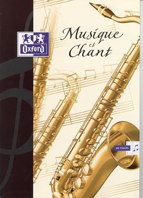 Oxford Scolaire 100101475 Cahier musique et chant agrafé 240X320 48 Pages 90 G