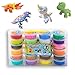 Produktbild Unbekannt 3X Flummimasse 5D Clay Knete Softknete Dose Bunt Silk Spielknete Springknete Mitgebsel