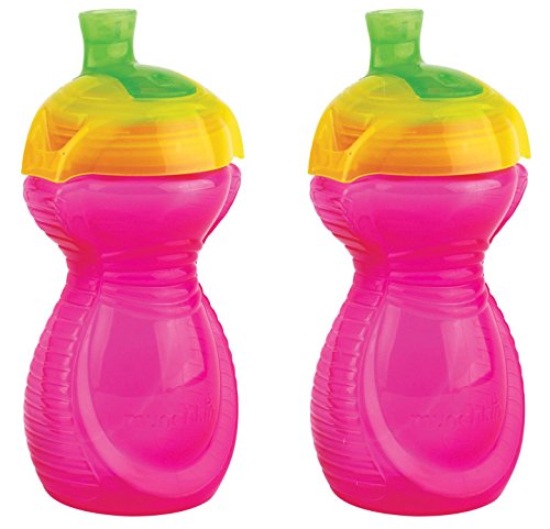 Munchkin Baby 2 Pack Pink Click Lock Baby Cups 9 Months +