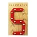 Children's Wooden Set of Two Learn the Digits Game With 7 Wooden Pieces and One Wooden Support Each
