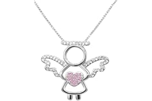 Humairc Einschulung Mädchen Geschenk Schutzengel Halskette Schulkind 2025 Schultüte Füllung Schulanfang Glücksbringer Plus Grußkarte Geschenkbox