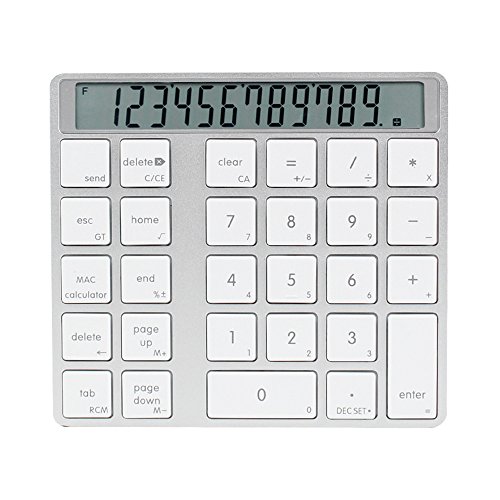 Preisvergleich Produktbild DingLong Professionelle numerische Tastatur, 22Tasten Drahtlose weiße Tragbare Mini-Digitale numerische Tastatur Keypad ForLaptop-PC