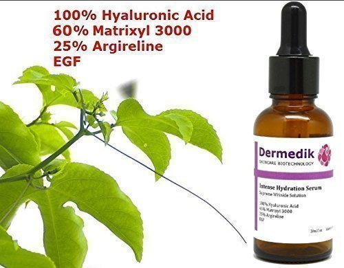 60% MATRIXYL 3000 + 25% ARGIRELINE + HYALURONIC ACID + EGF SERUM ANTI WRINKLES 1oz/30ml