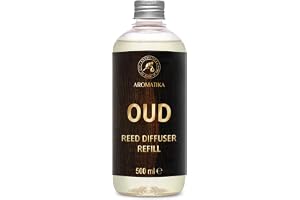 Reed Diffuser Refill Oud 500ml - Scented Diffuser Refill - Home Fragrance - Air Freshener - Aromatherapy - Intense and Long l