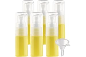 BPZXL 10 Pezzi 10 ml Giallo plastica vuota con pompa Flacone Pompa Dispenser Bottiglie Vuote in Plastica per bagno, hotel, lozione, gel