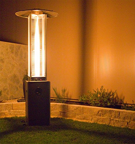 Beach & Pool Terrassenheizer VIDRO Heizpilz mit Glasröhre und außergewöhnlichem Design, CE-zertifizierter Gasheizer, Premium Qualität, Heizstrahler Gasheizstrahler Gas (Edelstahl) - 5