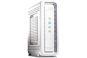 COMMSCOPE Arris Surfboard SB6121 DOCSIS 3.0 Cable Modem (Black, 5.2 x 13.2 cm) Certified Refurbished White Max Download Speed: 1.4 Gbps
