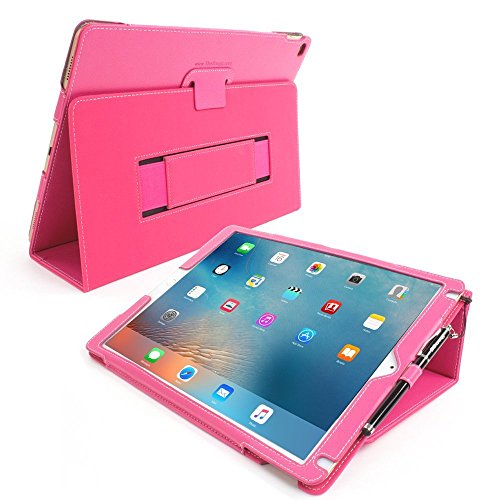 iPad Pro 12.9 (2017) Hülle Pink, Snugg Leder iPad Pro 12.9 (2017) Schutz Klapphülle Case Cover [Lebenslange Garantie] mit Ständer für Apple iPad Pro 12.9 (2017) - 4