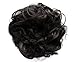 PRETTYSHOP Hairpiece Hair Rubber Scrunchie Scrunchy Updos VOLUMINOUS Curly Messy Bun Dark chocolate brown # 3 G2E
