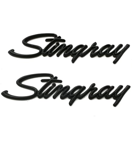 2X Stingray Emblems Front Fender Trim Parts Badges Letters Replacement For 1969-1973 Corvette C3 (Chrome), Emblems - Canada