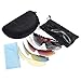 Produktbild OUTERDO Radbrille Sportbrille Sonnenbrille Schutzbrille Fahrrad Goggle Rennrad Brille Rot+Schwarz 5 x Wechselgläser