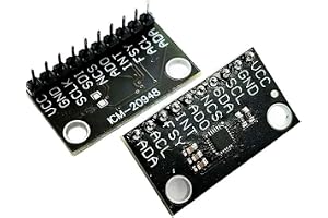 MCU-20948 ICM-20948 9-axlad rörelsesensormodul med DMP, låg effekt 2,5 mW, för spi I2C-gränssnitt, programmerbart gyroskopaccelerometer för kompass för robotteknik
