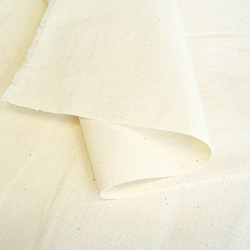 TOLKO® Baumwollstoffe Meterware Nessel Segeltuch ROH-Baumwolle in Elfenbein als Dekostoff (Breite: 162 cm | mittelschwer)