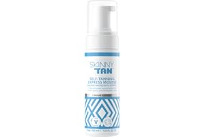 Skinny Tan Express Mousse - 1 Hour Express Fake Tan with Hydrating Coconut Water for Skincare, Streak Free Instant Self Tan, Vegan & Cruelty Free - 150ml