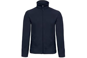 Niscioma Felpa Zip Intera Uomo - Maglia Tuta Felpata Invernale Maglie Senza Cappuccio Tinta Unita, Felpe da Lavoro Micropile Poliestere, Modello Basic Man