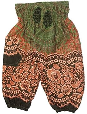 Lofbaz Kinder Hippie Boho Hose Aladdin Pirate Bohemian Baggy Hosen
