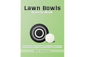 Lawn Bowls Activity Book: Word Search, Word Scramble, Word Snake, Word Fill-in | 8.5 x 11 inches