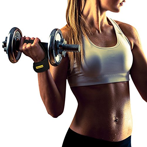Yosoo Training Crossfit Grips, Fitnesshandschuhe mit Handgelenkschutz für Männer oder Frauen Gewichtheben Krafttraining Turnen, mit Micro Fiber Polsterung zu Vermeiden Schwielen - 9