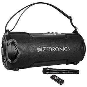 (Renewed) Zebronics Zeb-Sound Feast 100 Bluetooth Supporting Portable Speaker with USB Connectivity,SD Card Input and Built-in-FM