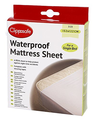 Clippasafe Waterproof Mattress Sheet (Single Bed)