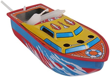 Colorful Pop Pop Steam Boat, Tin Toy