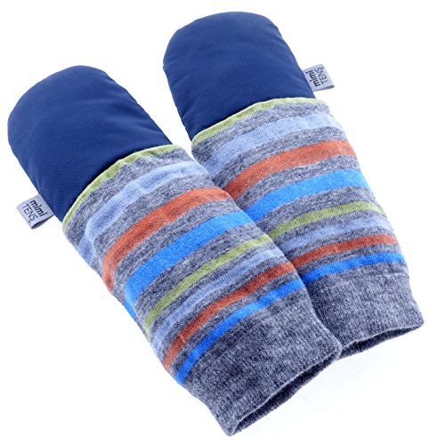 mimiTENS Classic Long Sleeve Warm Winter Mittens (Navy)