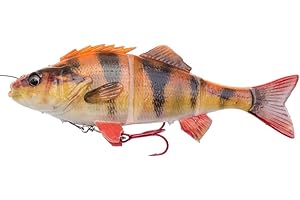 SAVAGEGEAR Savage Gear 4D Line Thru Perch Leurre en caoutchouc pour pêche au lancer