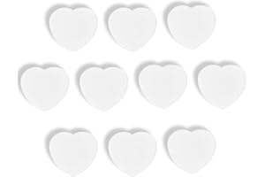 DUJEQM Aimant Frigo - Lot de 10 Aimant Puissant Cœur Blanche - Aimants Tableau Magnétique Magnet Frigo, Petit Aimant Tableau Blanc Aiment Plat et Décoratifs pour Photos Cartes Calendrier Bureau École