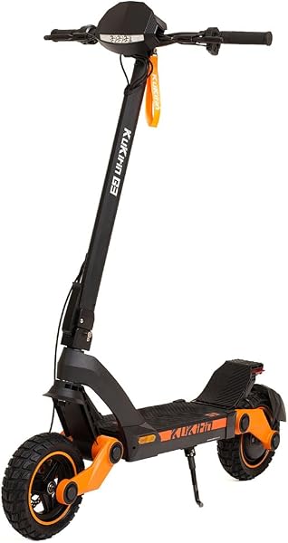 KuKirin Scooter Eléctrico Adulto Plegable, Larga Autonomía, Ruedas 10″ Sin Cámara, Doble Freno de Disco, Pantalla Táctil LED, Suspensión, Ciudad y Aventura, G3 - 1
