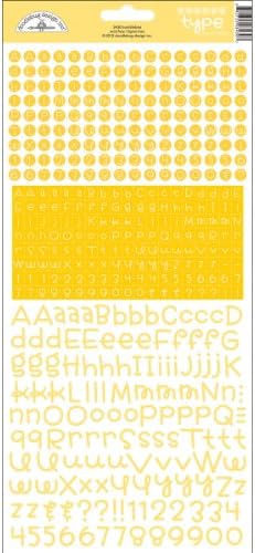 Monochromatic Doodlebug Designs Teensy Type Card Stock Stickers, Bumblebee