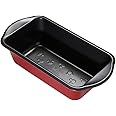Prestige New Disney Bake with Mickey Mouse 9 Inch Loaf Tin - Non Stick Loaf Tins For Baking 23cm x 13cm, Carbon Steel Bakeware, Red & Black