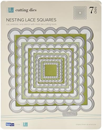 Nesting Dies We R Memory Keepers Lace Squares Cookie Cutter Die Set
