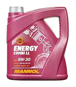 MANNOL 7907 Energy Combi LL SAE 5W-30 VW 504.00/507.00 Longlife Engine Oil for Cars, Light SUVs, Minibuses and Light Trucks , 4 L