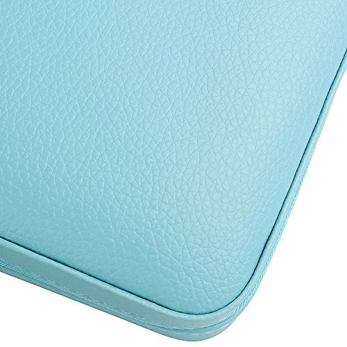 Vlanndo Kleine Faux Leder Reisen Schmuck Box Organizer Display Aufbewahrungsbox Fall für Ringe Ohrringe Halskette mit Spiegel - 8