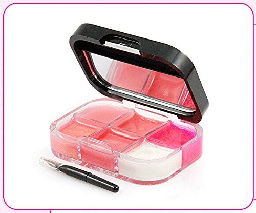 Kakaxi(TM) Professional 6 Colors Cosmetic Mini Lip Gloss Palette Lipstick Palette Makeup Set (Colors as Picture Shown).