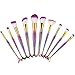 Make Up Brushes, Rcool Mermaid Tail Makeup Brush Set Tools Foundation Eyebrow Eyeliner Eyeshadow Lip Blush Cosmetic Concealer Brushes Kits (10PCS)