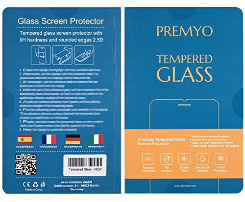 PREMYO  2 Piezas  cristal templado Nexus 5  Protector cristal templado Nexus 5 con una dureza de 9H  bordes redondeados a 2 5D  Protector pantalla Nexus 5