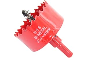 Lochsäge 57mm, LAIWEI Lochmesser, Kreismesser zum Bohren von Löchern in Holz, dünne Bleche, Aluprofile, Gipskarton, PVC etc.