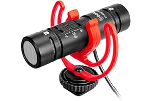 RigWig Boy MM1 Pro Double Capsule Condenser Microphone for Camera, iPhone, Android, Smartphone, Tablet, Camcorder, PC, 2 People Recording