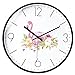 Produktbild HAPI 14 En el mudo minimalista moderno minimalista mudo personalizado creativo y elegante sala de estar dormitorio redondo Reloj de pared, borde negro fino Pasador negro