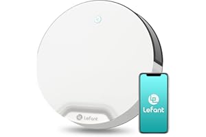 ‎LEFANT LEFANT N1 robot odkurzający, robot odkurzający z silnym odsysaniem 4500 Pa, Wi-Fi, kompatybilny i sterowanie aplikacją, automatyczne ładowanie, cichy robot odkurzający sierść zwierząt