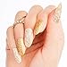 ThumbsUp Nails - Honeybee Metallic Floral Nail Wraps 20 Wraps / Pack