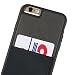 Produktbild Sinjimoru iPhone 6 / 6s Wallet Case, iPhone 6 Hülle mit Kartenfach/iPhone 6 Schutzhülle mit Smart Wallet Kartenhalter. Sinji Pouch Case für iPhone 6 / 6s, Schwarz.
