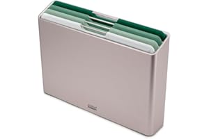 Joseph Joseph Folio - Lot de 4 planches à découper à code couleur avec étui de rangement, vert sauge