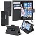 Produktbild MadCase Nokia Lumia 920 Premium PU Leather Wallet Credit Card Smartphone Case Cover with Screen Protector & Stylus Pen - Black