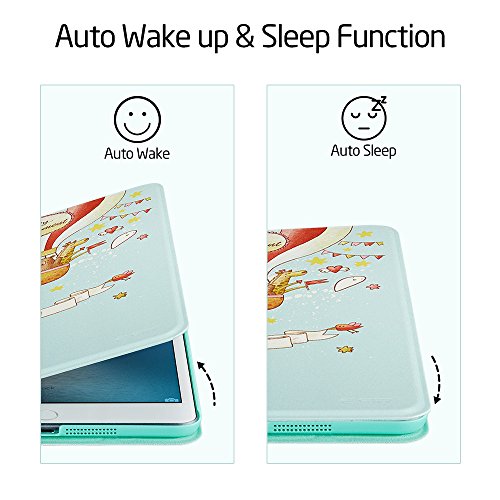 iPad Mini Hülle, ESR® Auto Aufwachen / Schlaf Funktion mit Einstellbaren Winkel Schutzhülle für iPad Mini 3/2/1 ( Illustrator Series _Groß Kumpel) - 5