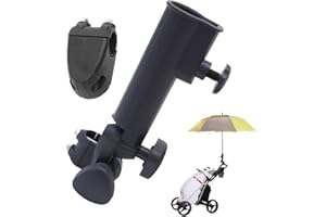 MOUNTEPS Golf Trolley Regenschirm Halter Stand für Powakaddy Motocaddy Universal Push Cart