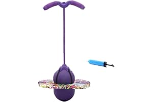 LONTG Pogo Ball Pogo Stick Jumper Balance Ball Hopper Balls Balance Board Bounce Space Balls With Handles Home Indoor Games Fitness Body Training Assistant Workout Accessories For Adults