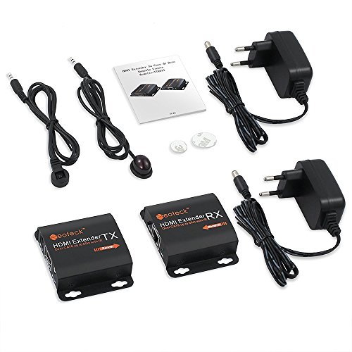Neoteck HDMI Extender mit IR Verlängerung 60M HDMI Repeater 1080P 3D HDMI Ethernet Netzwerk Extender über einziges RJ45 Cat6 Cat7 Kabel für PC DVD Sky HD Box PS3 PS4 Satellite Box usw - 7