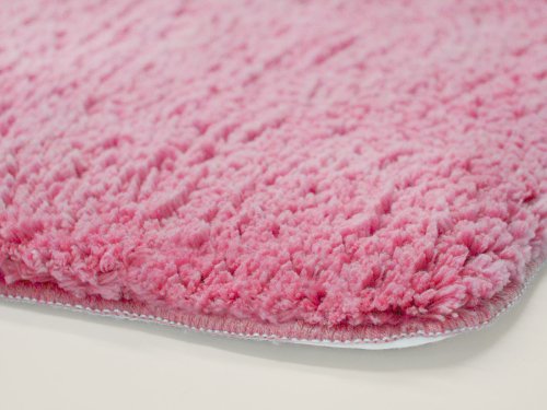 SKY Badematte Uni – Größe wählbar – 95cm rund, pink – Öko-Tex 100 zertifiziert - 3